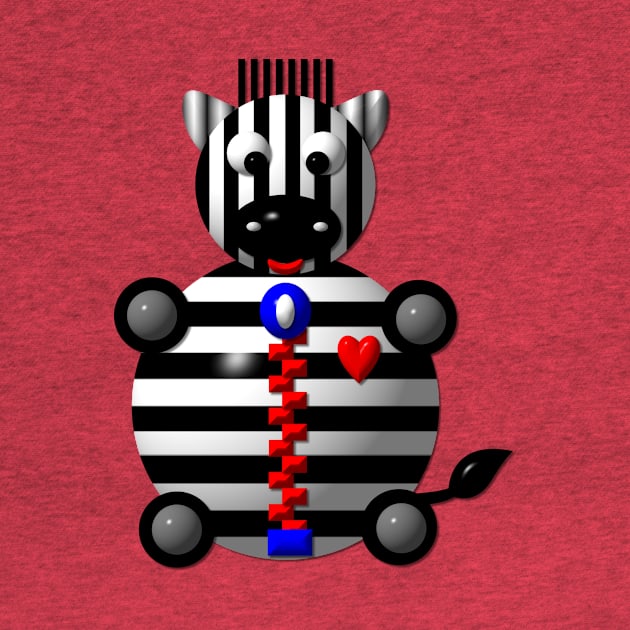 Cute Zebra with a Zipper by Artist4God